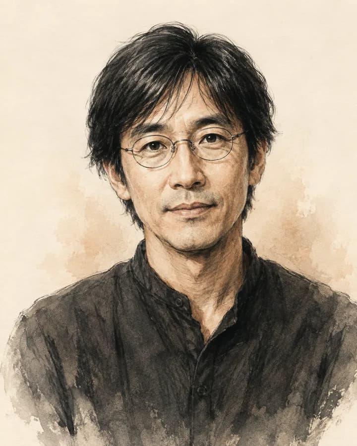 Kenji Mori editoryal profil illüstrasyonu
